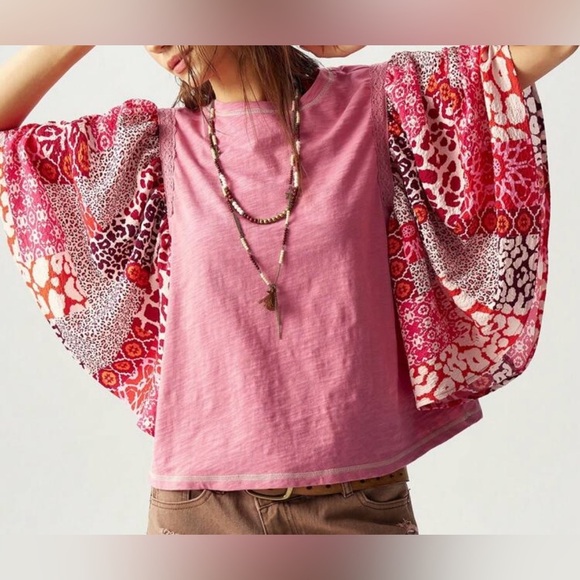 Pink Bohemian Women's Top - Picture 4 of 9